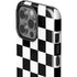 Black and White Checkered iPhone 15 Pro Impact Case